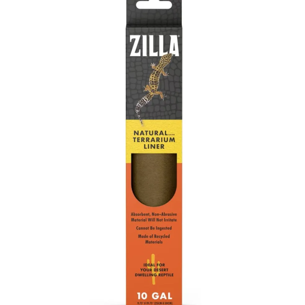 Zilla Reptile Terrarium Bedding Substrate Floor Liner- Natural