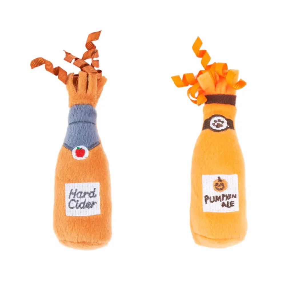 Zippyclaws Halloween Catnip Crusherz Cider & Ale Toy For Cats -2pk