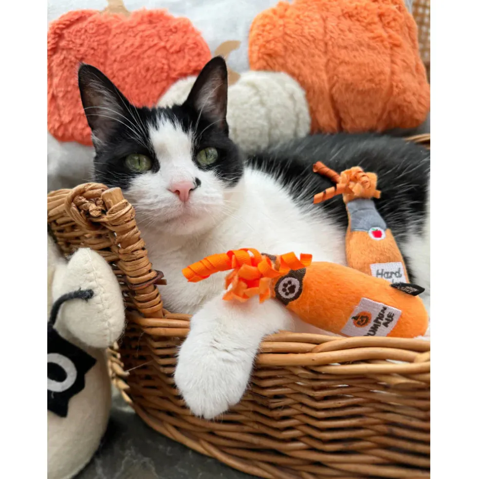 Zippyclaws Halloween Catnip Crusherz Cider & Ale Toy For Cats -2pk