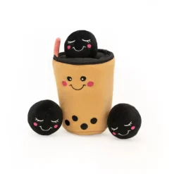 Zippy Paws Boba Milk Tea Plush Dog Toys