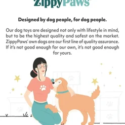 Zippy Paws Burrow Arctic Wolf Interactive Toy for Dogs (Extra Large)