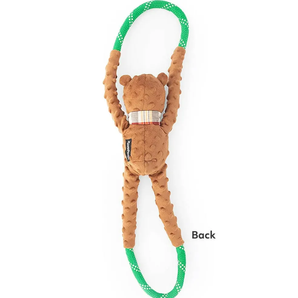 Zippy Paws Charity RopeTugz Bear Pull Toy for Dogs (Large)