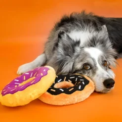 Zippypaws Donutz Pumpkin Spice Squeker Plush Toy For Dogs