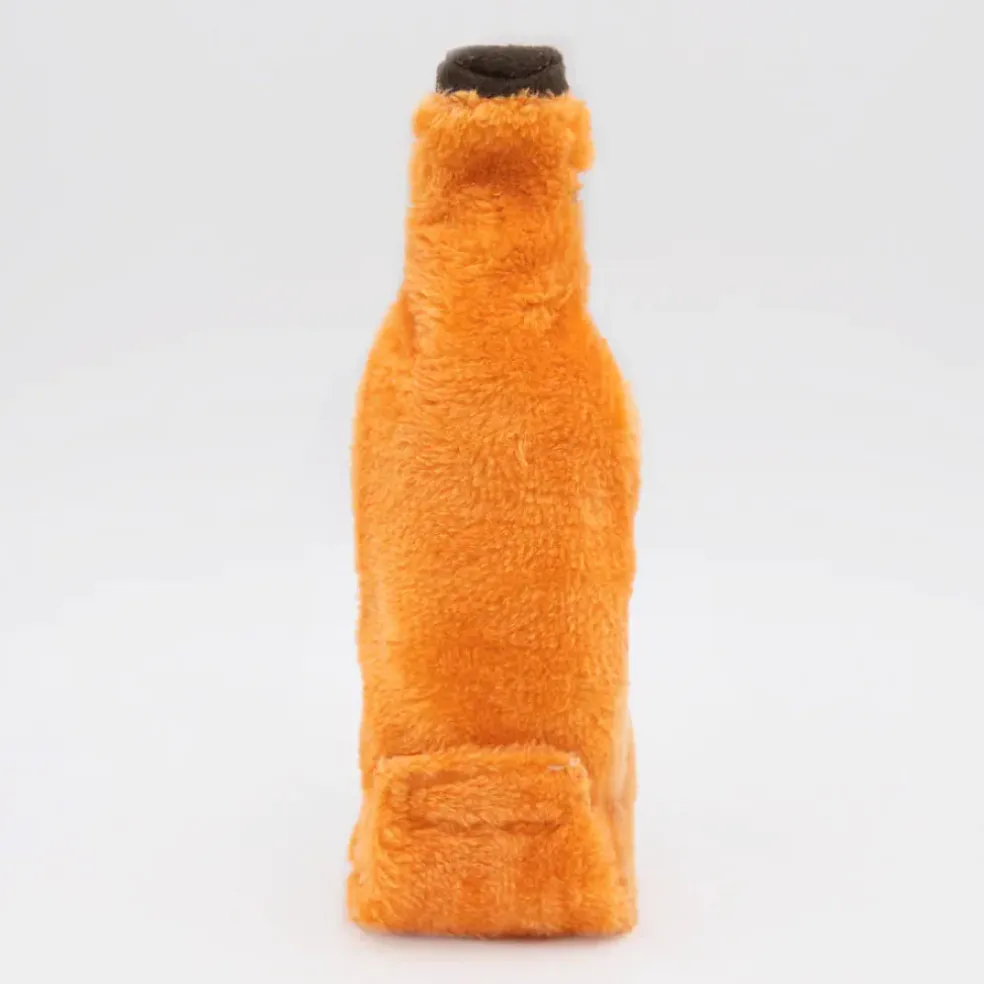 Zippypaws Halloween Happy Hour Crusherz Squeaker Bottle Pumpkin Ale Toy For Dogs