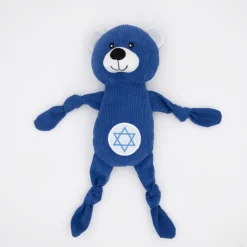ZippyPaws Hanukkah Corduroy Cuddlerz Bear Plush Dog Toy