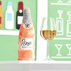 Zippy Paws Happy Hour Crusherz Bottle Themed Crunchy Water Bottle Rosé