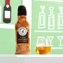 Zippy Paws Happy Hour Crusherz Bottle Themed Crunchy Water Bottle Whiskey