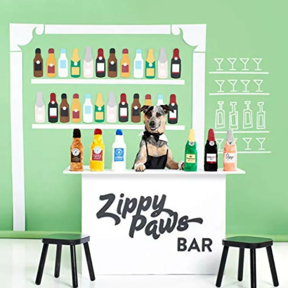 Zippy Paws Happy Hour Crusherz Bottle Themed Crunchy Water Bottle Tequila