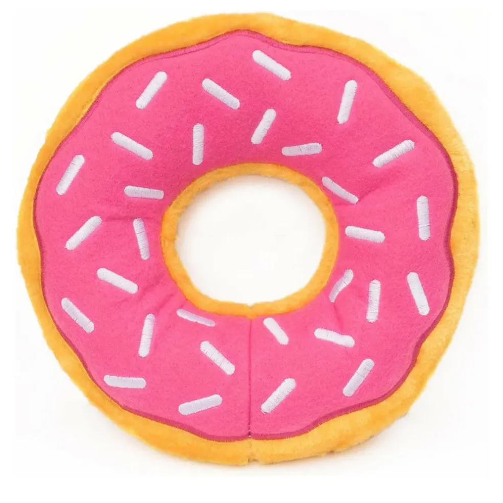 Zippy Paws Jumbo Donutz Interactive Squeaky Toy for Dogs