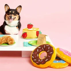Zippy Paws Jumbo Donutz Interactive Squeaky Toy for Dogs