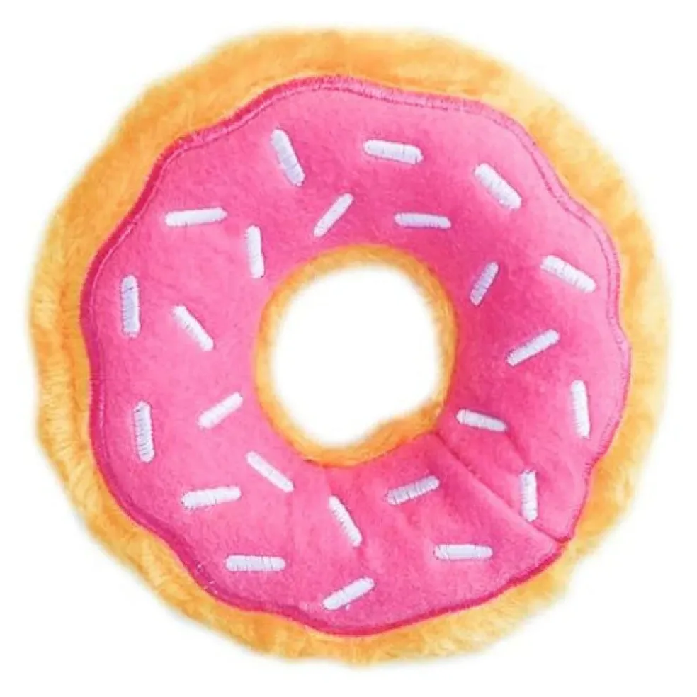 Zippy Paws Junior Donutz Squeaky Plush Toy Dog Small