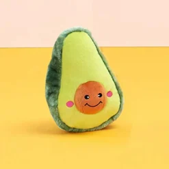Zippy Paws NomNomz Avocado Soft Plush Squeaker Toy for Dogs