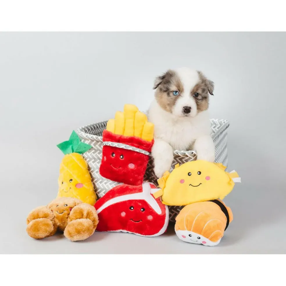 Zippy Paws NomNomz Fries Plush Squeaker Toy for Dogs