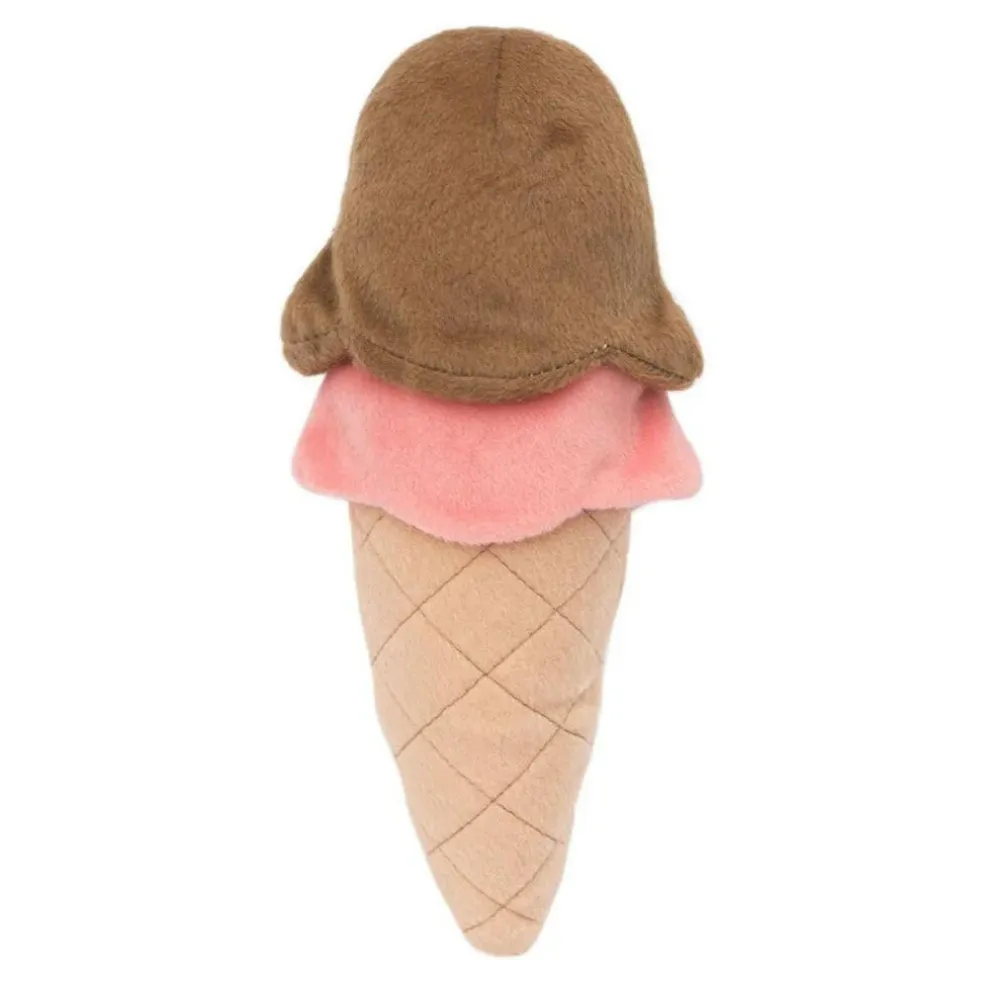 Zippy Paws NomNomz Ice Cream Plush Squeaky Toy for Dogs