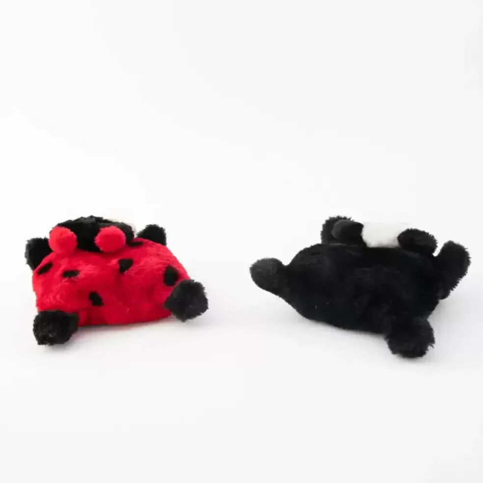 Zippy Paws Squeakie Pad Plush Dog Toys, 2-Pack
