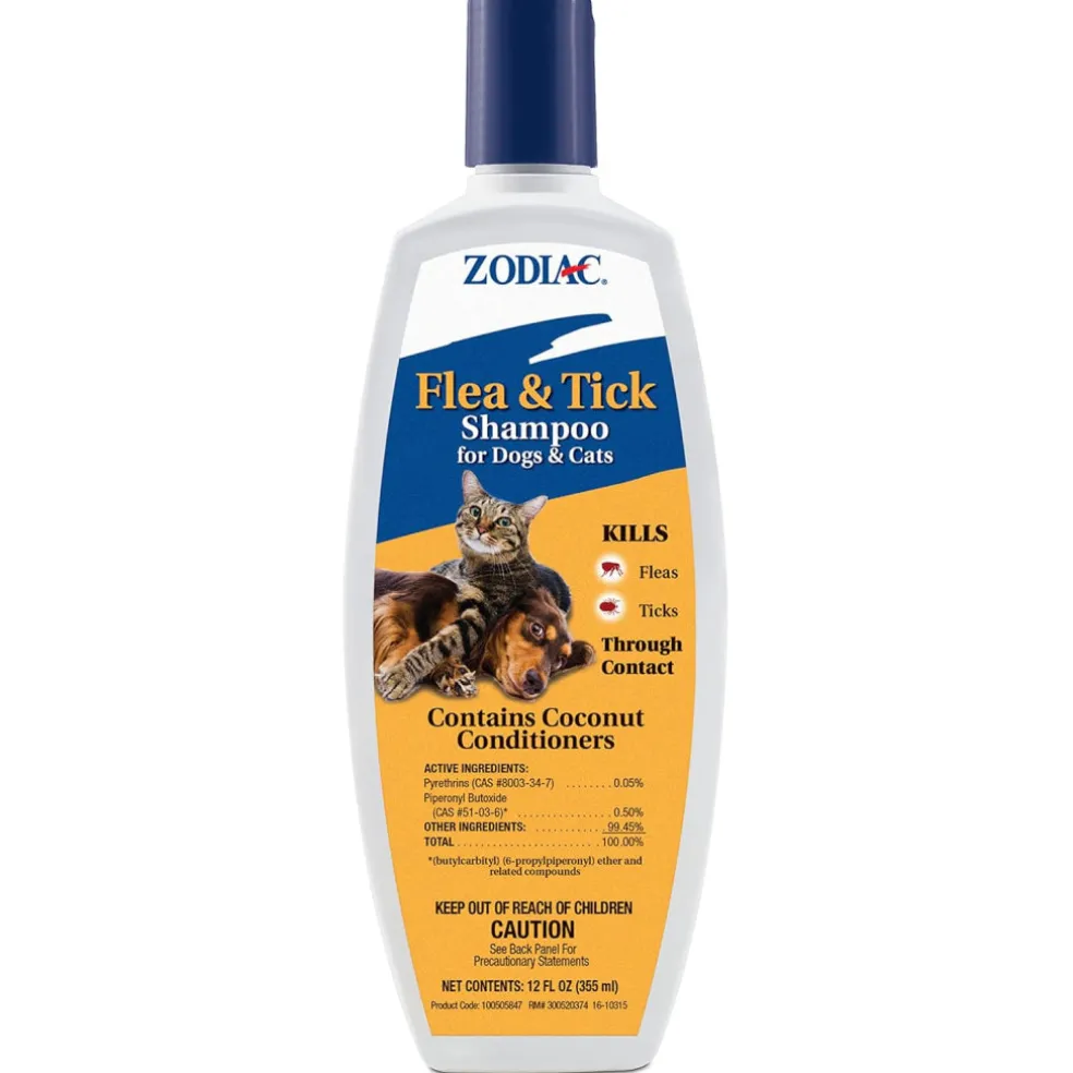 Zodiac Flea & Tick Shampoo for Dogs & Cats (12 oz)
