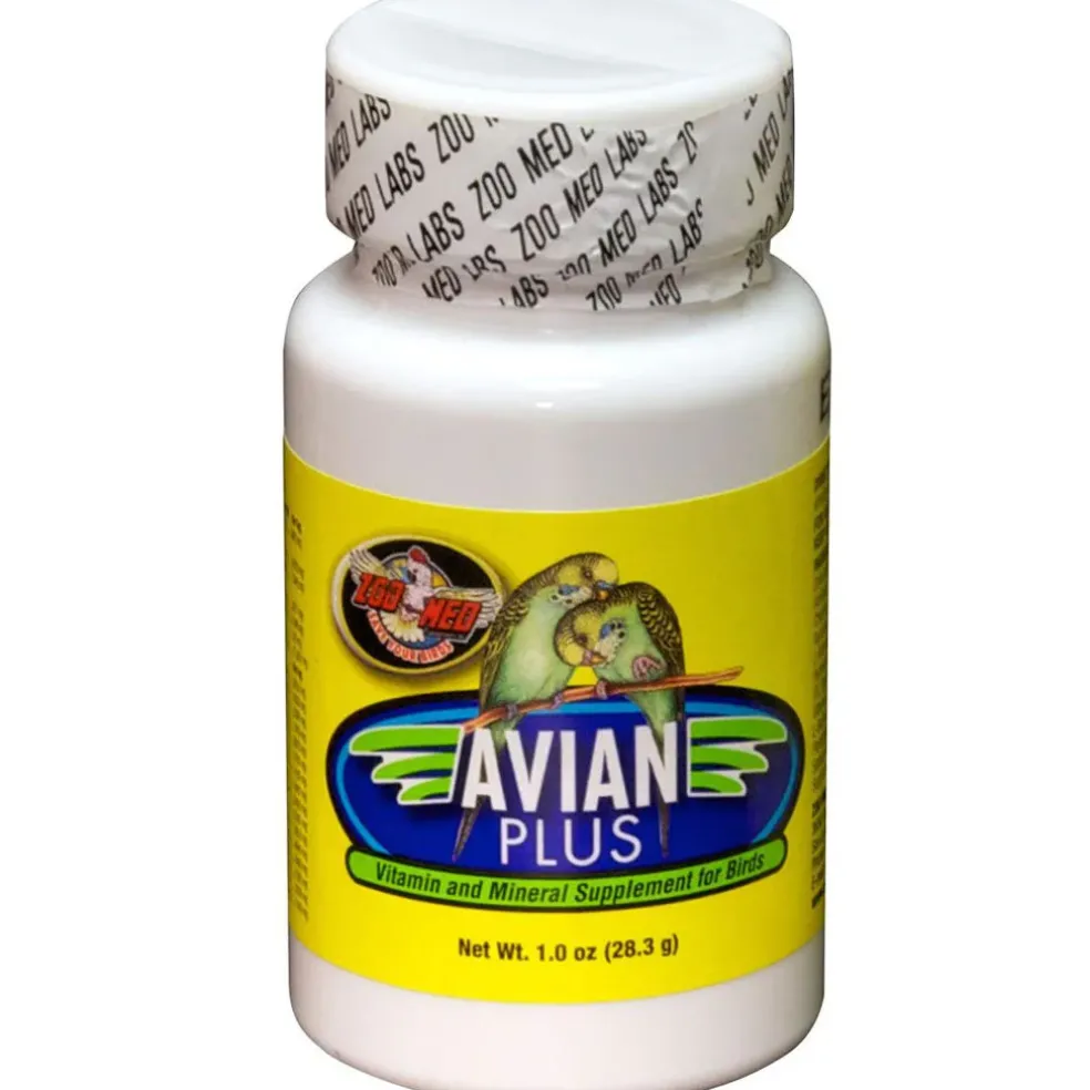 Zoo Med Avian Plus Vitamin and Mineral Bird Supplement, 1-oz