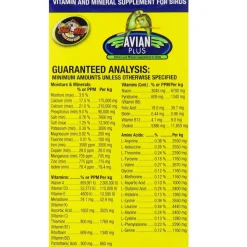 Zoo Med Avian Plus Vitamin and Mineral Bird Supplement, 1-oz