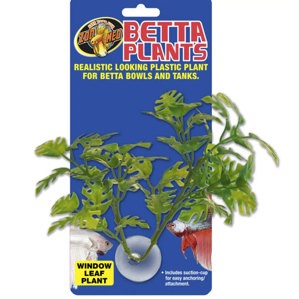 Zoo Med Betta Plant Window Leaf, Green, 1-count