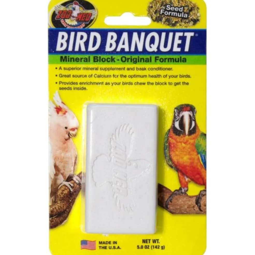 Zoo Med Bird Banquet Original Formula Mineral Block Beak Conditioner