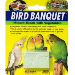 Zoo Med Bird Banquet Vegetable Formula Mineral Block Beak Conditioner