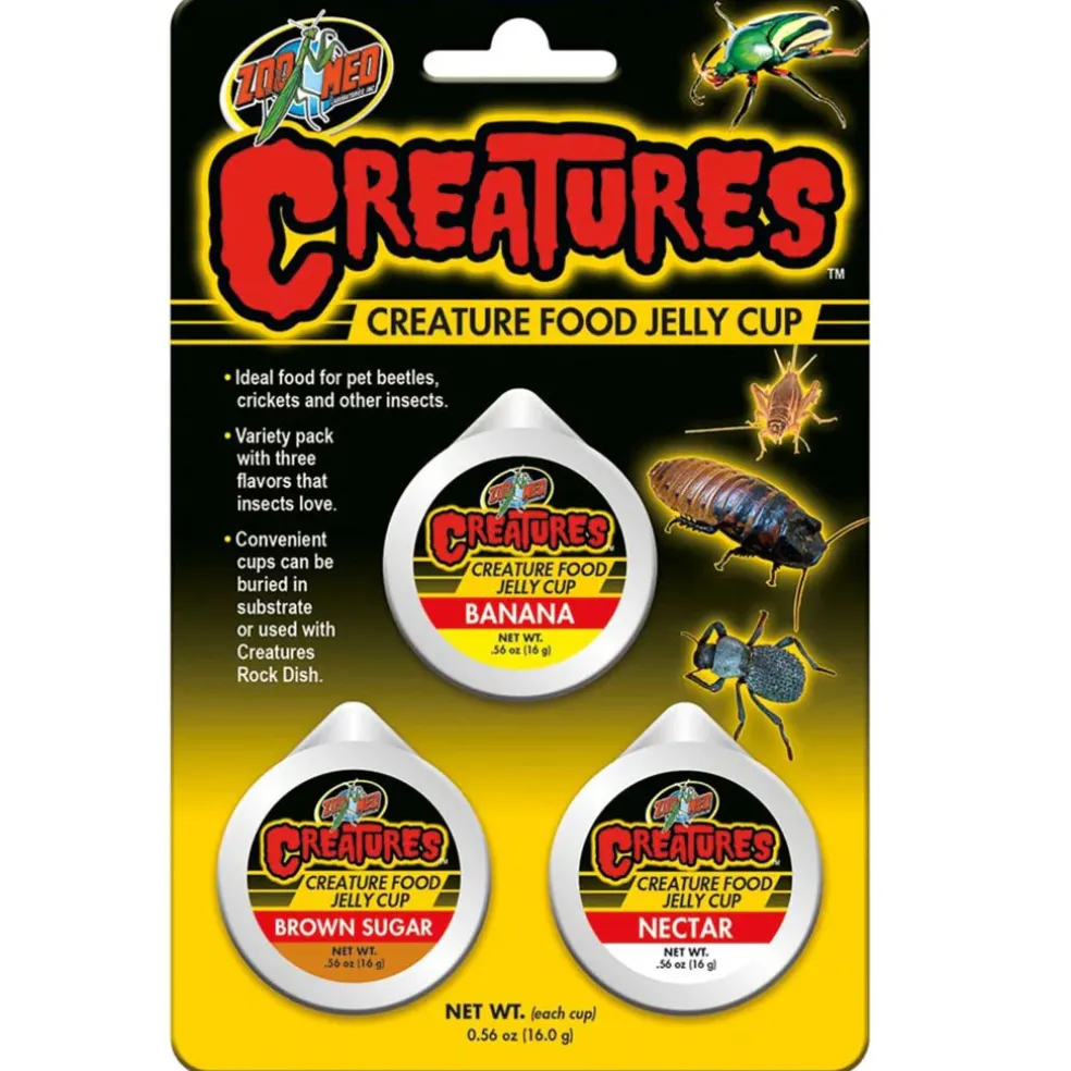 Zoo Med Creatures Food Jelly Cup, 3-pack