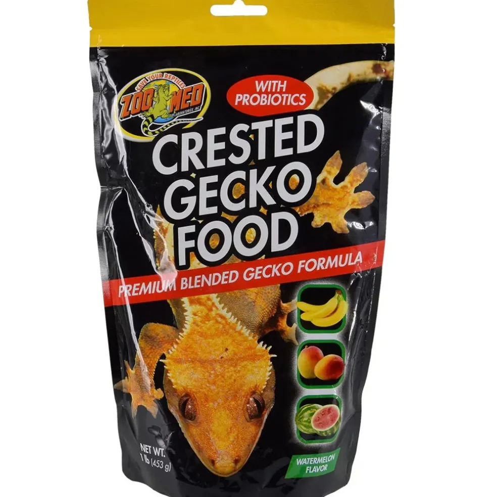 Zoo Med Crested Gecko Food Premium Blended Watermelon Dry Food, 1-lb