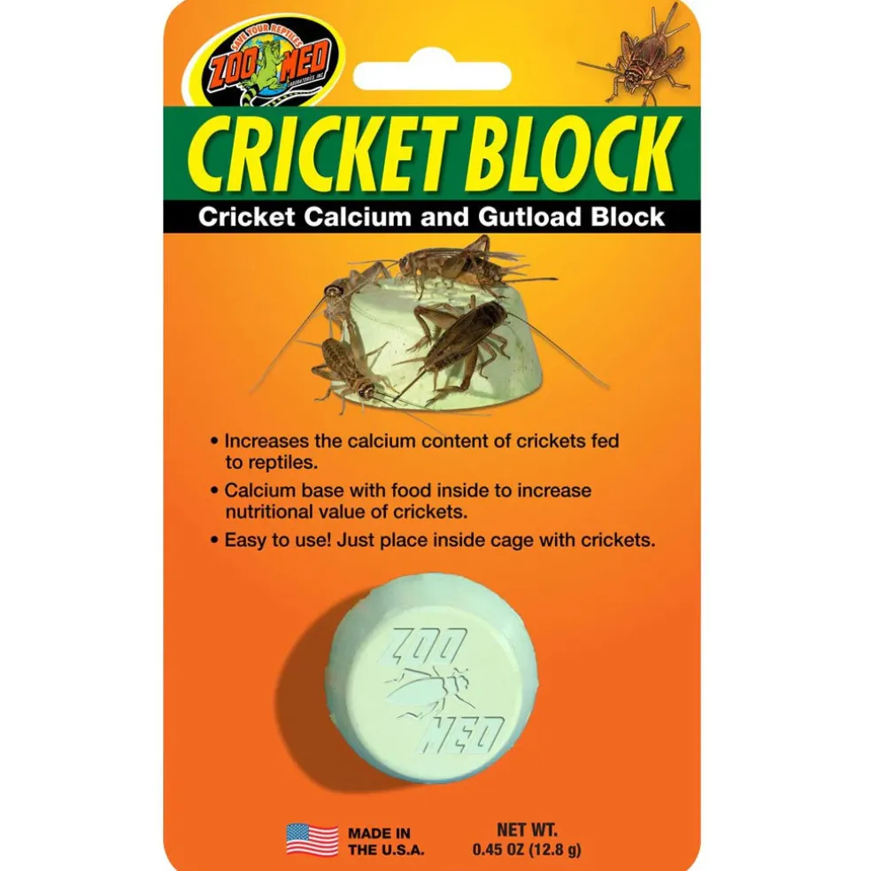 Zoo Med Cricket Block - Cricket Calcium & Gutload Block, 0.45-oz