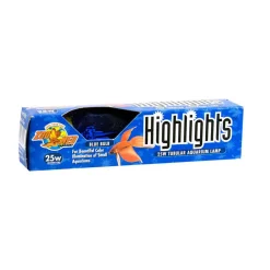 Zoo Med Highlights Incandescent Aquarium Bulb, Blue, 25w