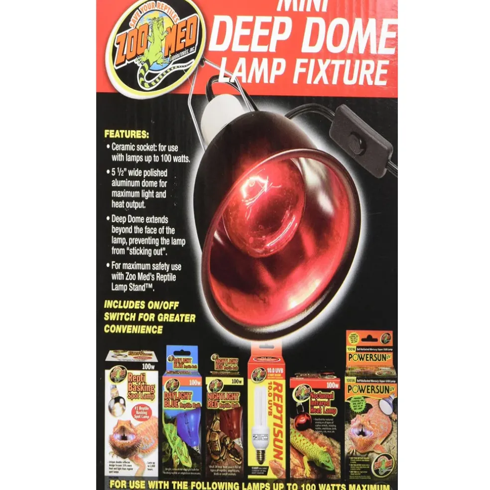 Zoo Med Mini Deep Dome Lamp Fixture