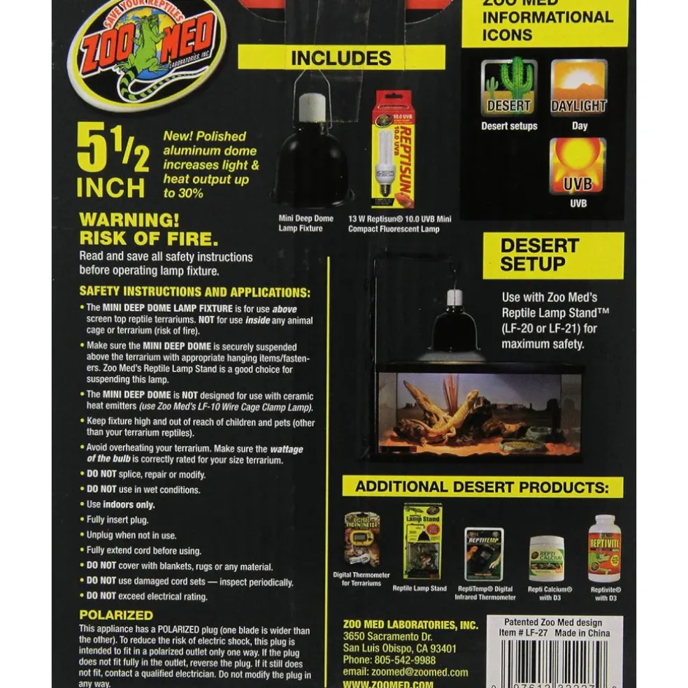 Zoo Med Mini Desert UVB Lighting Combo