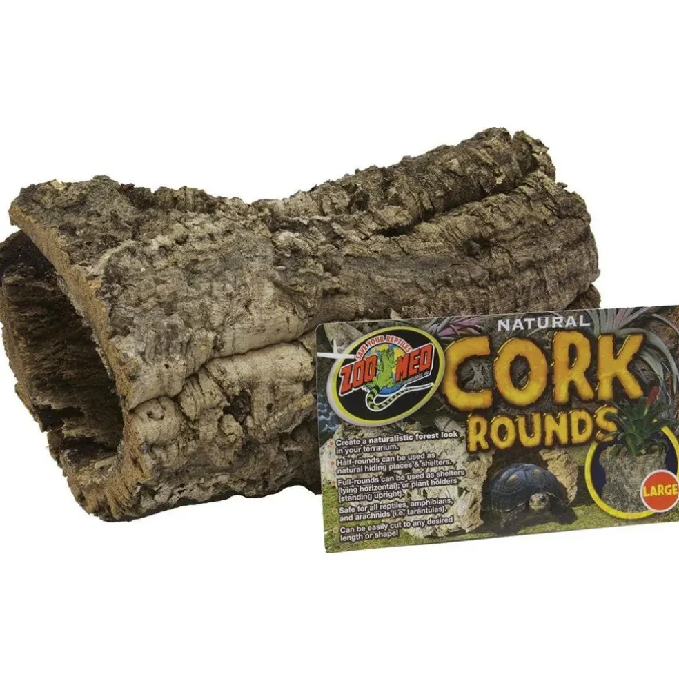 Zoo Med Natural Cork Bark Round Reptile Wood