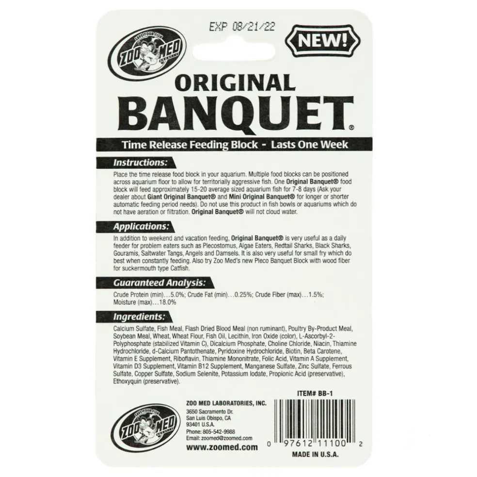 Zoo Med Original Banquet Fish Feeding Block
