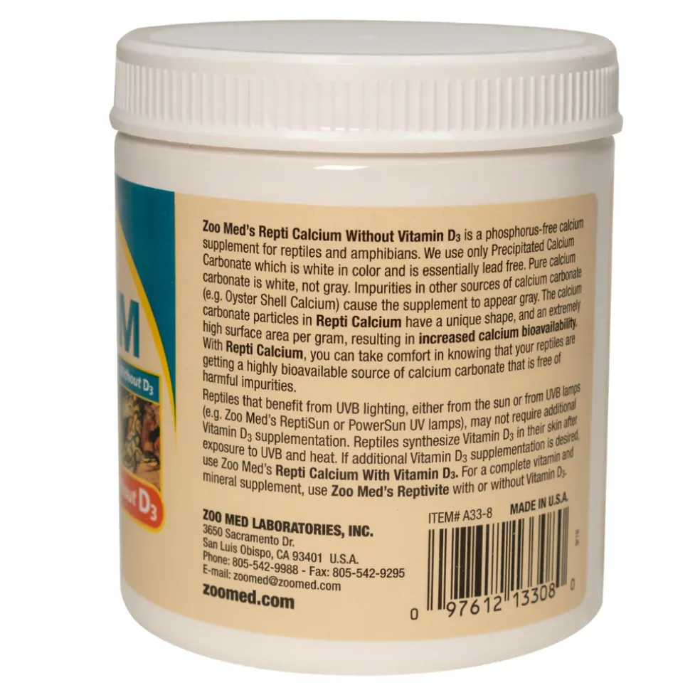 Zoo Med Repti Calcium without Vitamin D3 Reptile Supplement