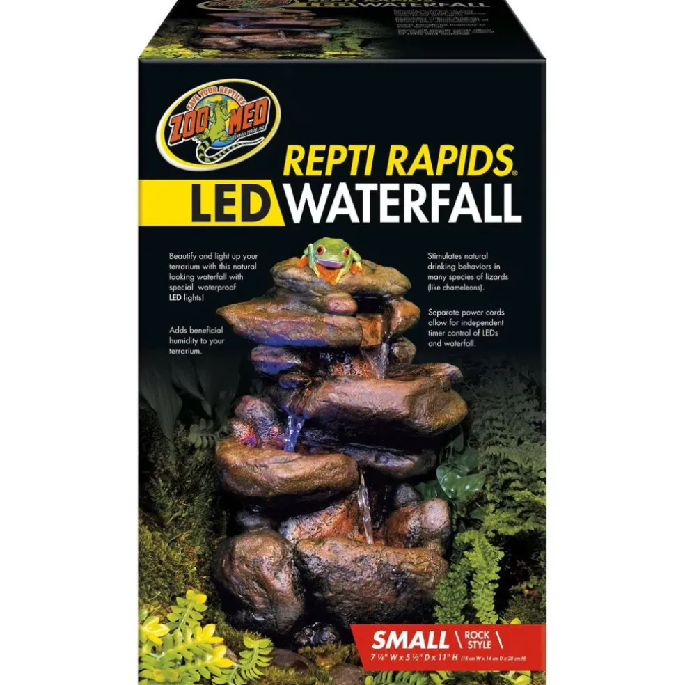 Zoo Med Repti Rapids LED Rock Waterfall- Small