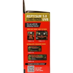 Zoo Med ReptiSun 5.0 UVB Compact Fluorescent Mini Reptile Lamp, 13-Watt
