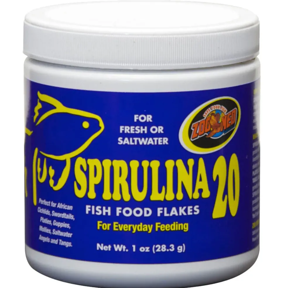 Zoo Med Spirulina 20 Flakes Fish Food
