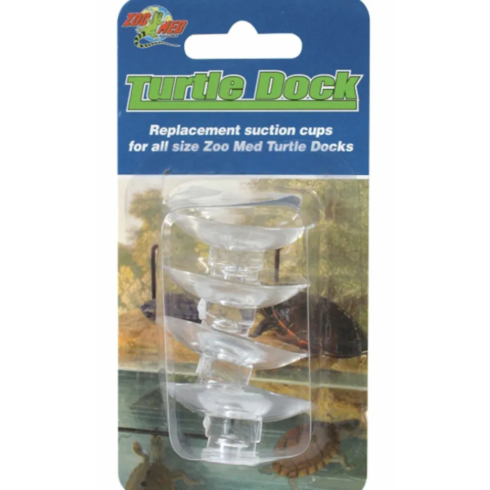 Zoo Med Turtle Dock Suction Cups, Clear, 4-count