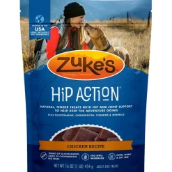 Zuke’s Hip Action Chicken Recipe Hip & Joint Support Treats for Dogs
