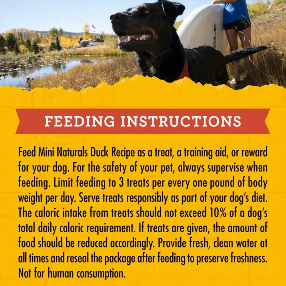 Zuke's Mini Naturals Duck Recipe Training Treats for Dogs