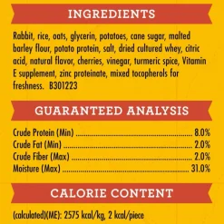 Zuke's Mini Naturals Rabbit Recipe Training Treats for Dogs