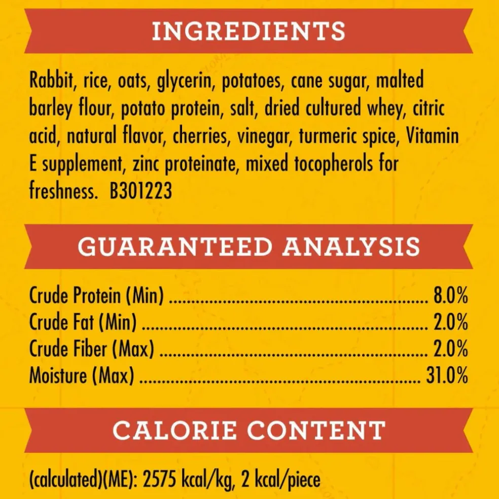 Zuke's Mini Naturals Rabbit Recipe Training Treats for Dogs