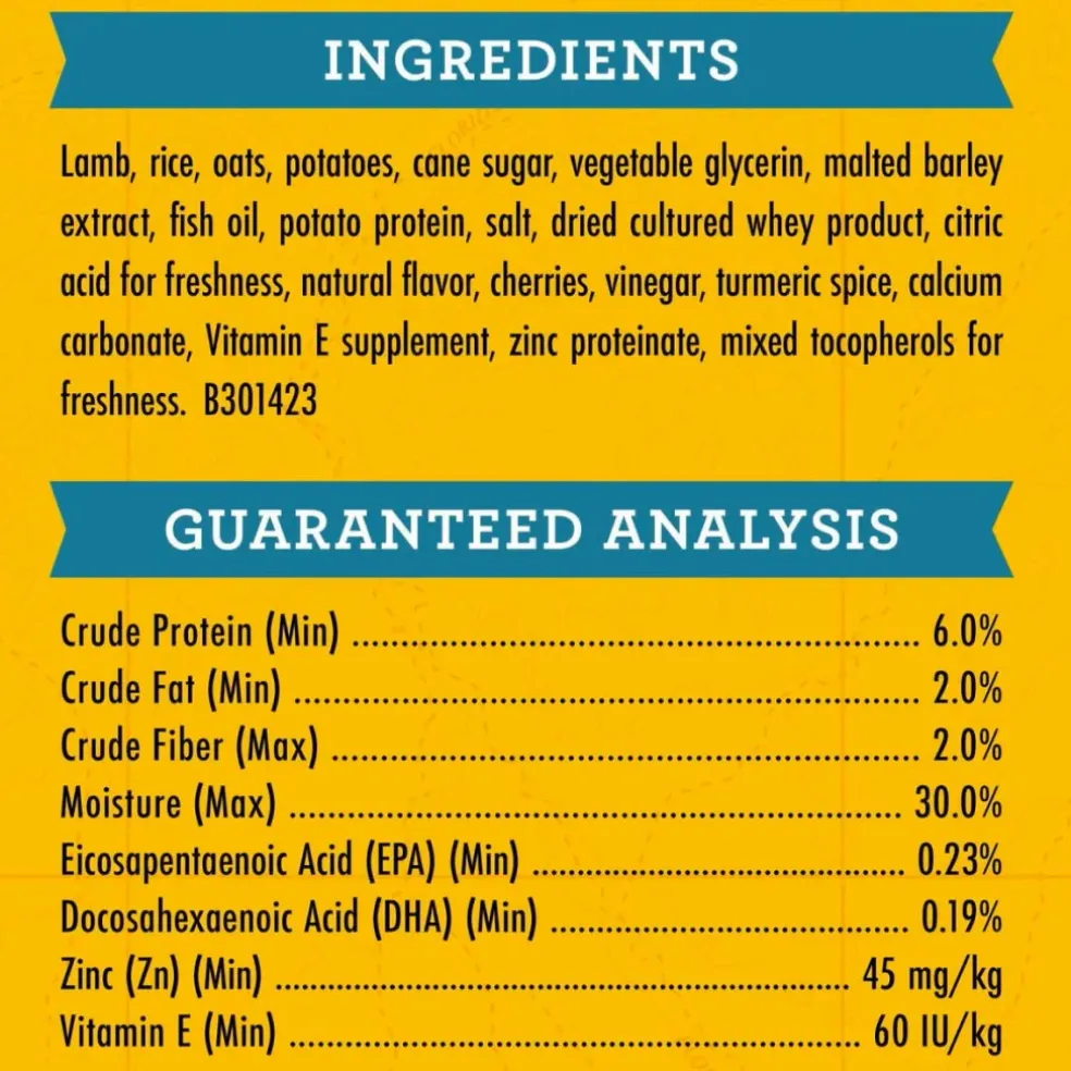 Zuke's Puppy Naturals Lamb & Chickpea Recipe Grain-Free Treats for Puppies (5 oz)