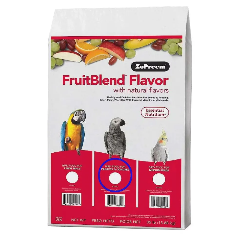 ZuPreem FruitBlend Bird Food Parrots & Conures