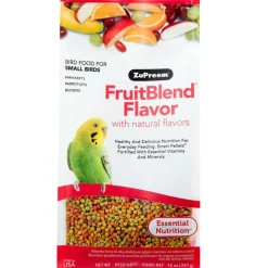 ZuPreem FruitBlend Flavor with Natural Fruit Flavors Daily Small Bird Food