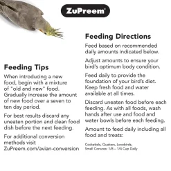 ZuPreem Natural Bird Food Cockatiels