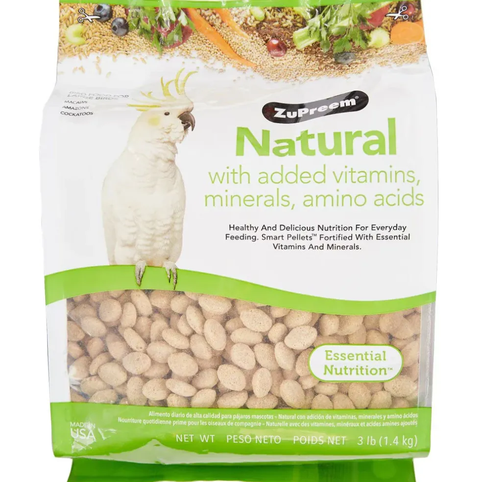 ZuPreem Natural Bird Food Large Parrots, 3-lb