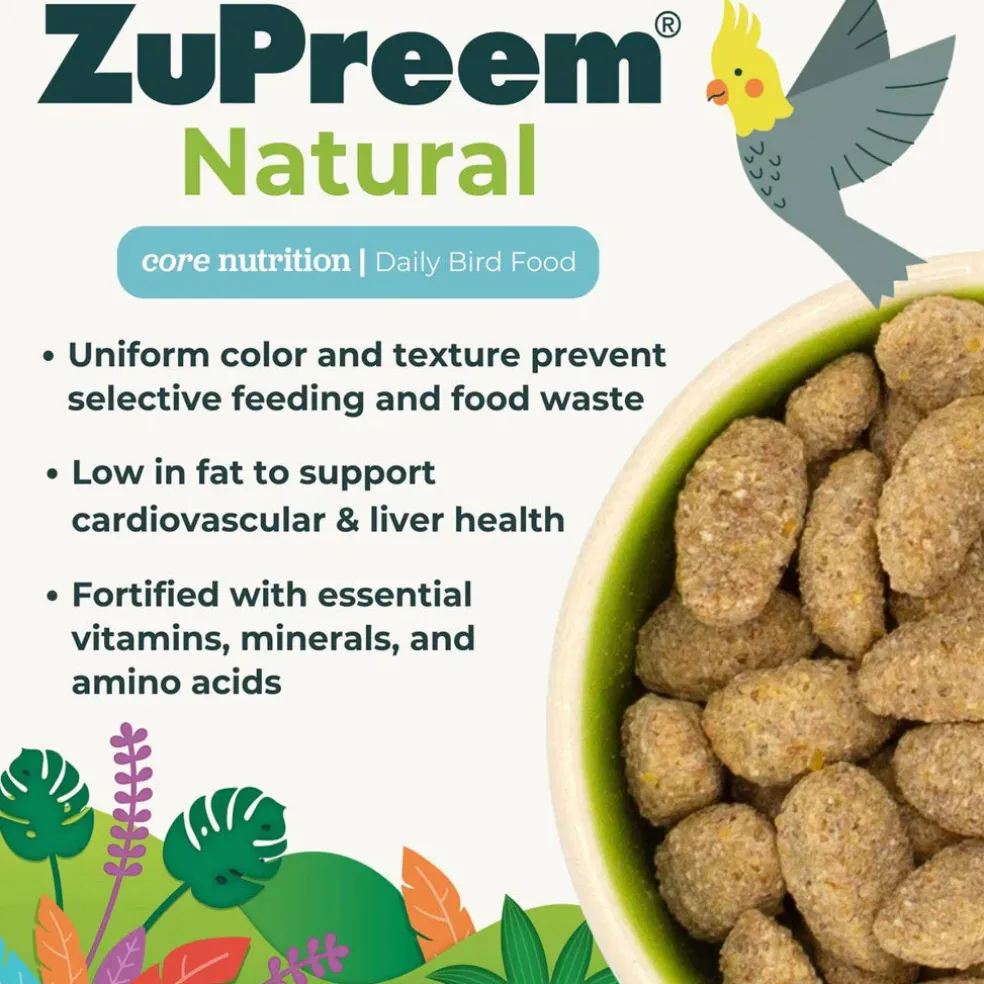 ZuPreem Natural Bird Food Large Parrots, 3-lb