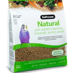 ZuPreem Natural Bird Food Parakeets, 2.25-lb
