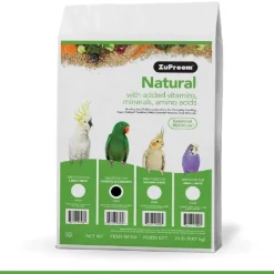 ZuPreem Natural Medium & Large Smart Pellet Bird Food for Parrots & Conures